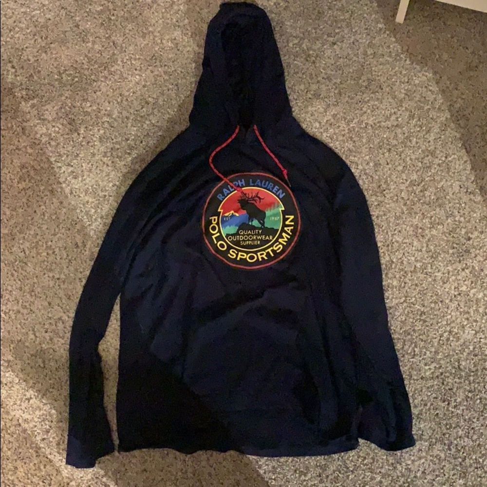Polo sportsman hooded shirt
